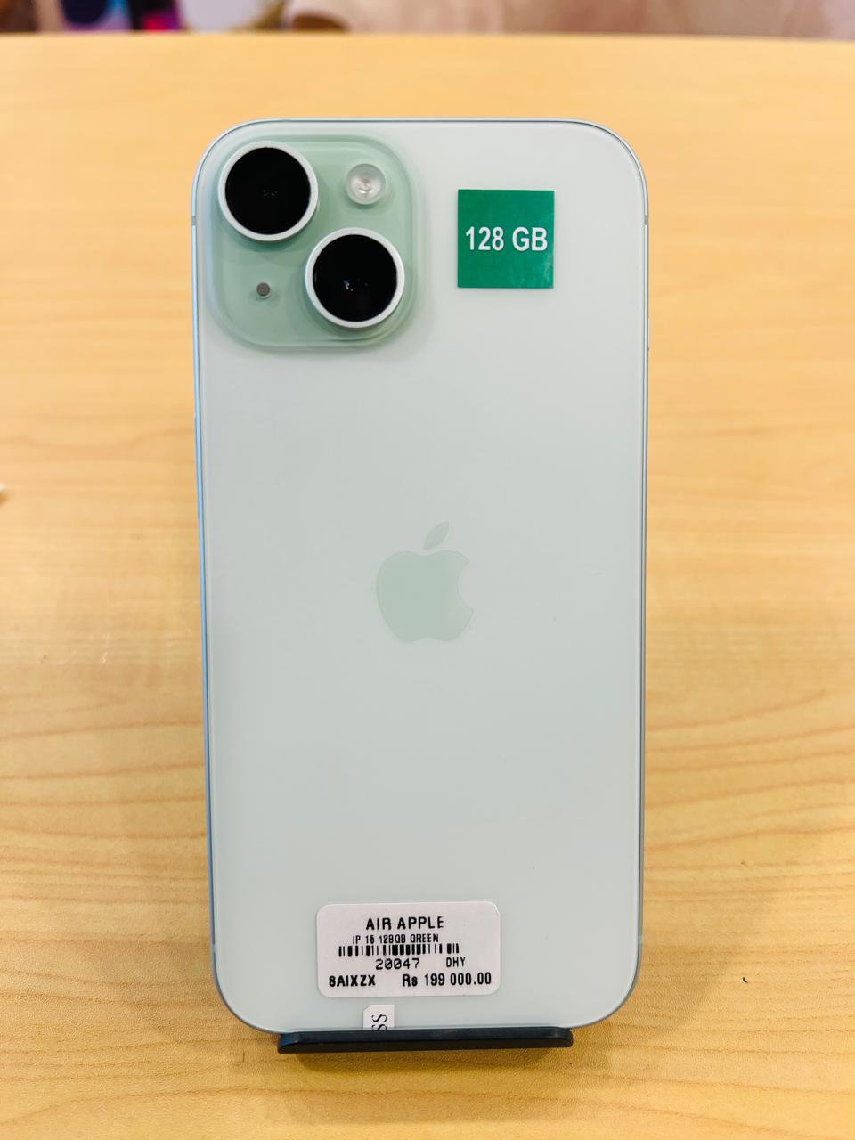 pre-owned iphone 15 128GB green/ 356925794873743