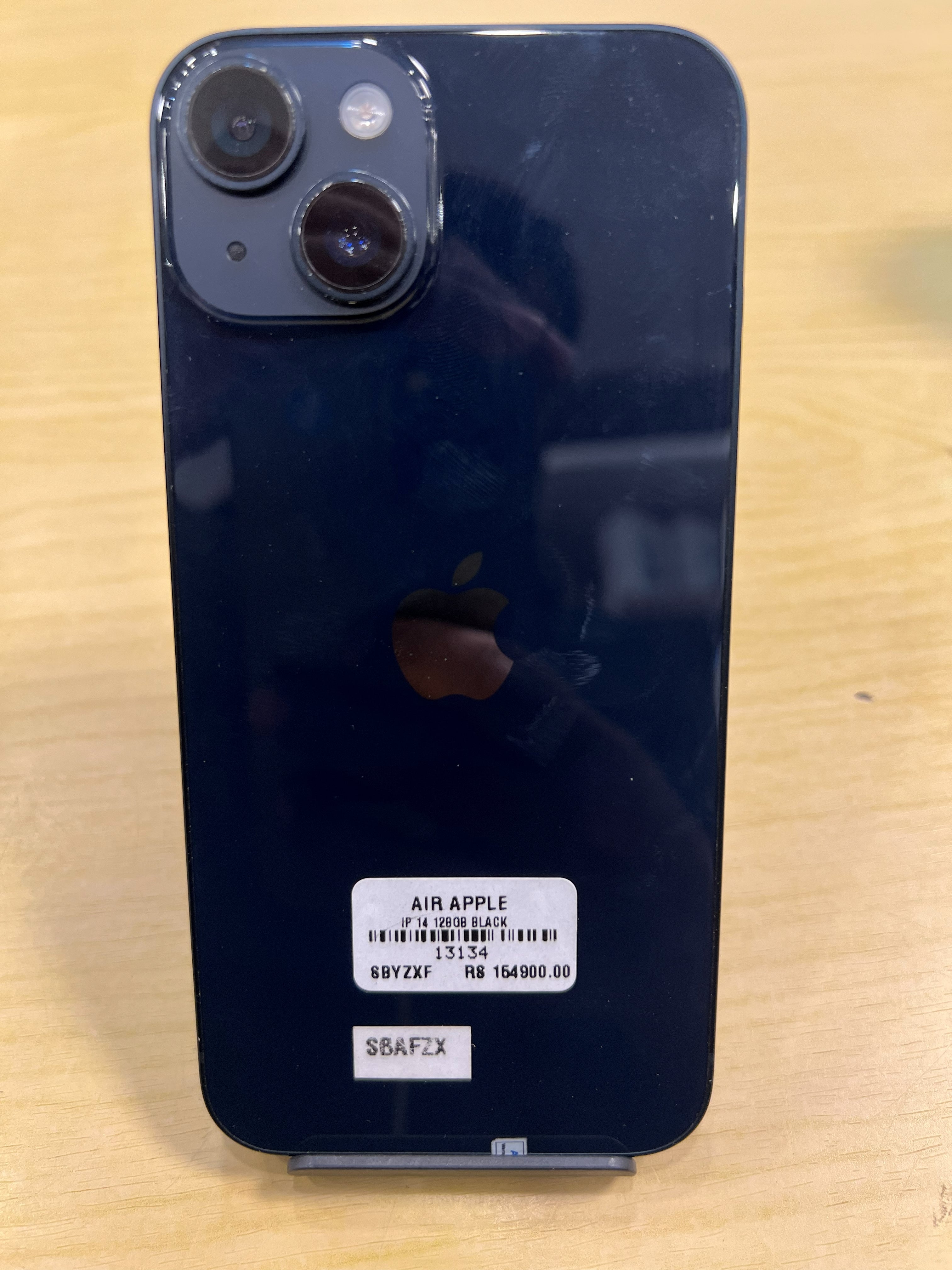 pre-owned iphone 14 128GB black/ 354715685264959