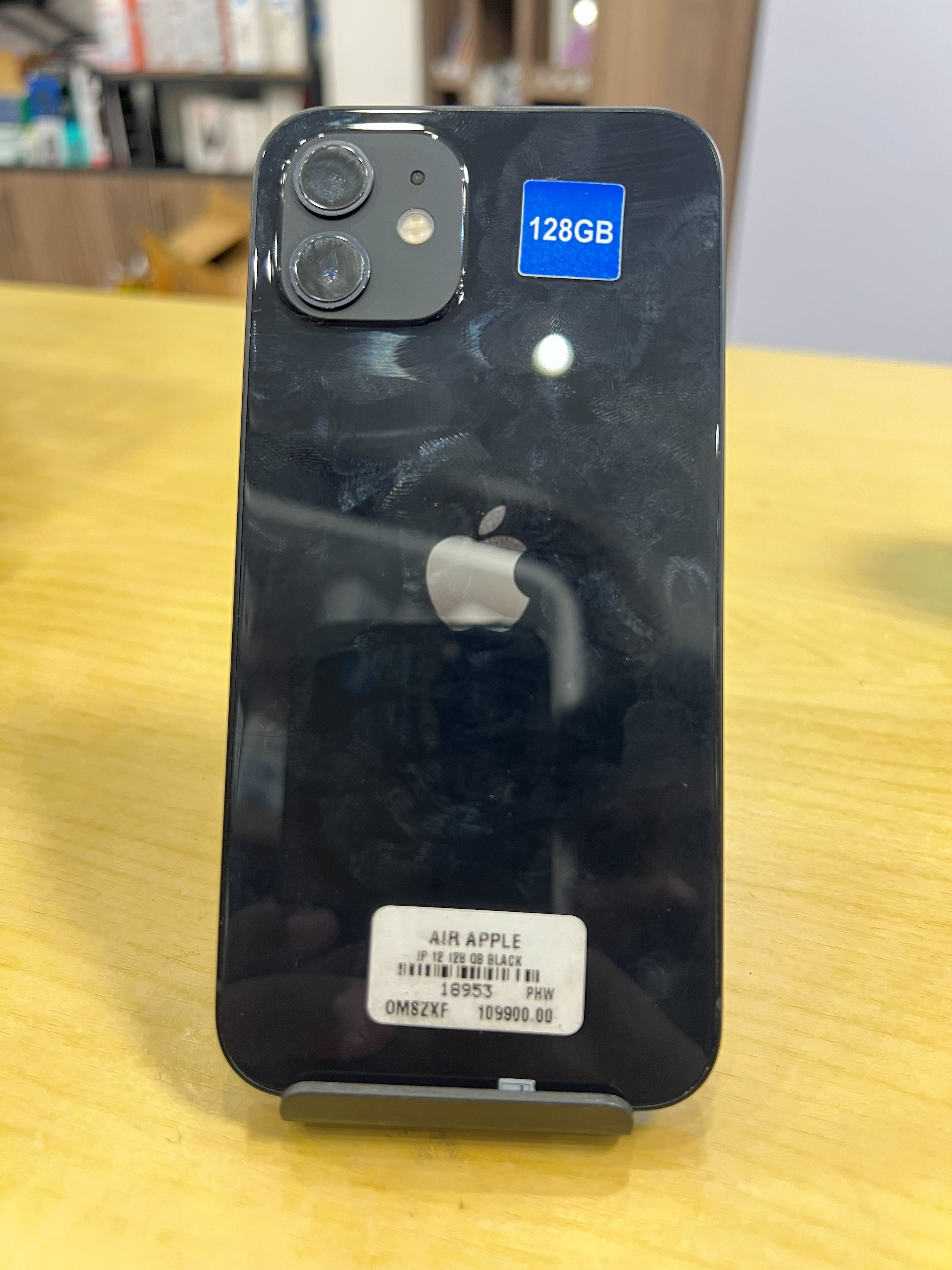 pre-owned iphone 12 128 black/ 353038117021983
