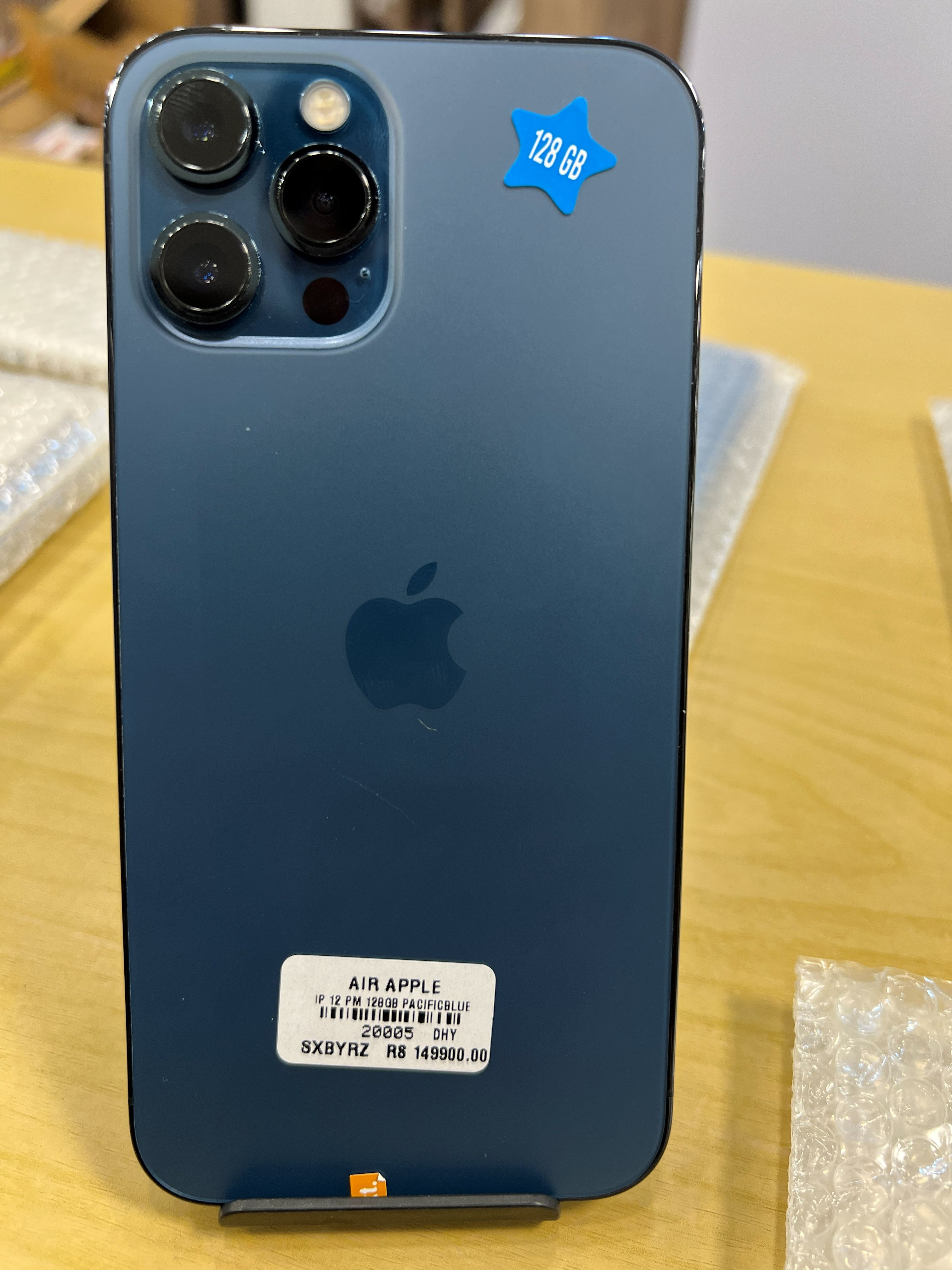 pre-owned iphone 12pro max pacificblue 128GB/ 353247432949428