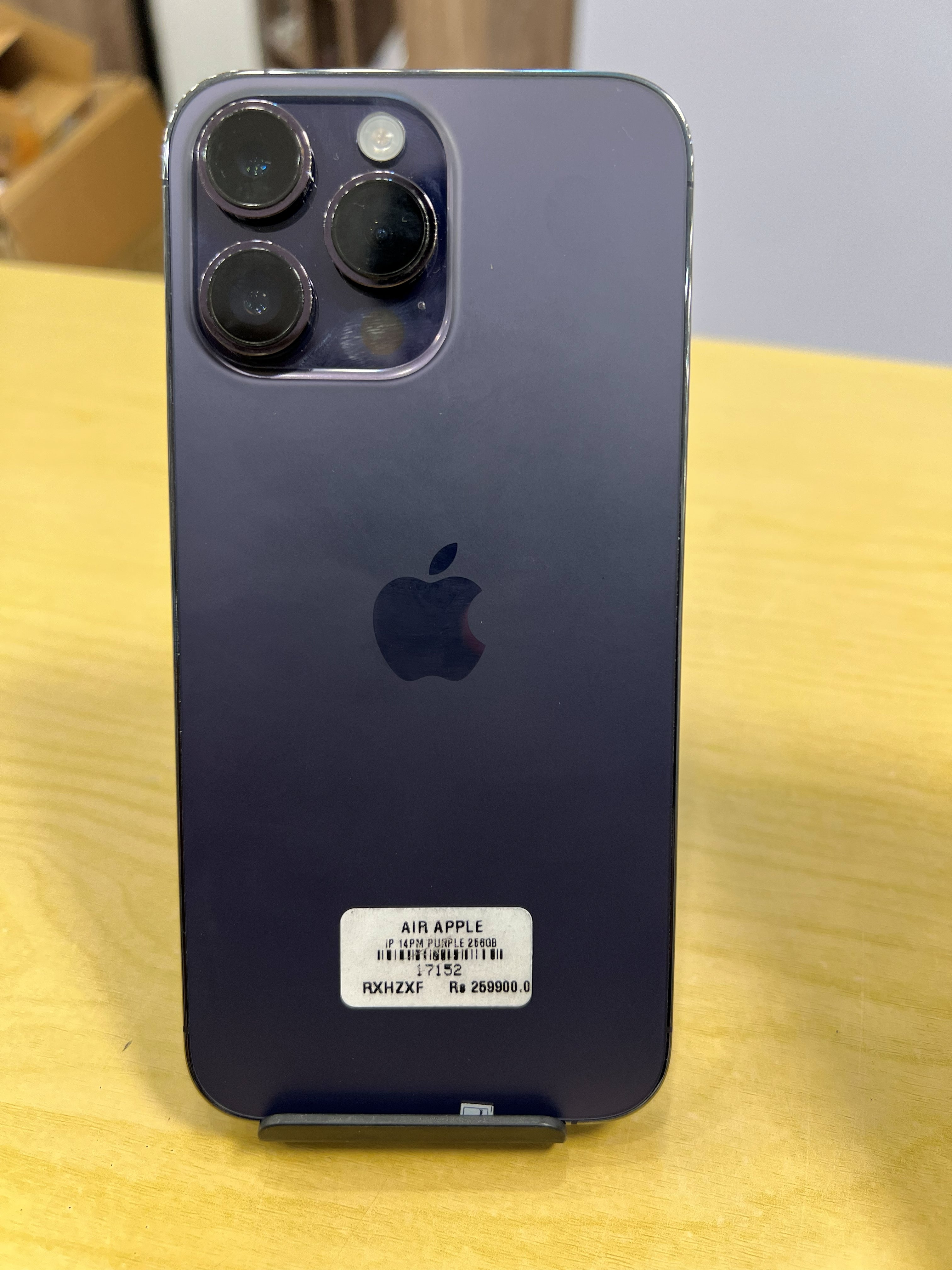 pre-owned iphone 14 pro max purple 256GB/ 359237908449726