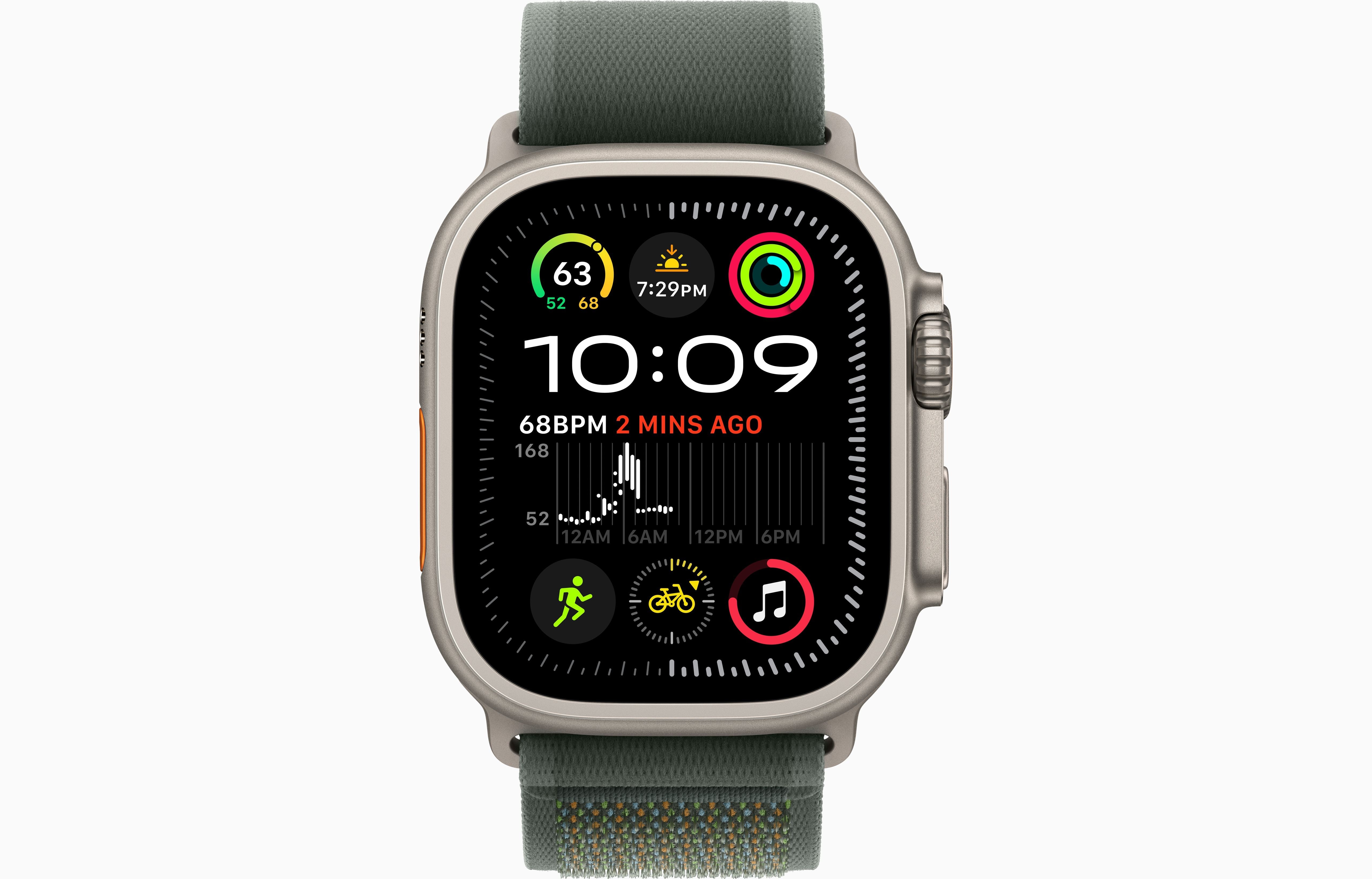 Apple Watch Ultra 2 Natural Titanium Case Trail Loop