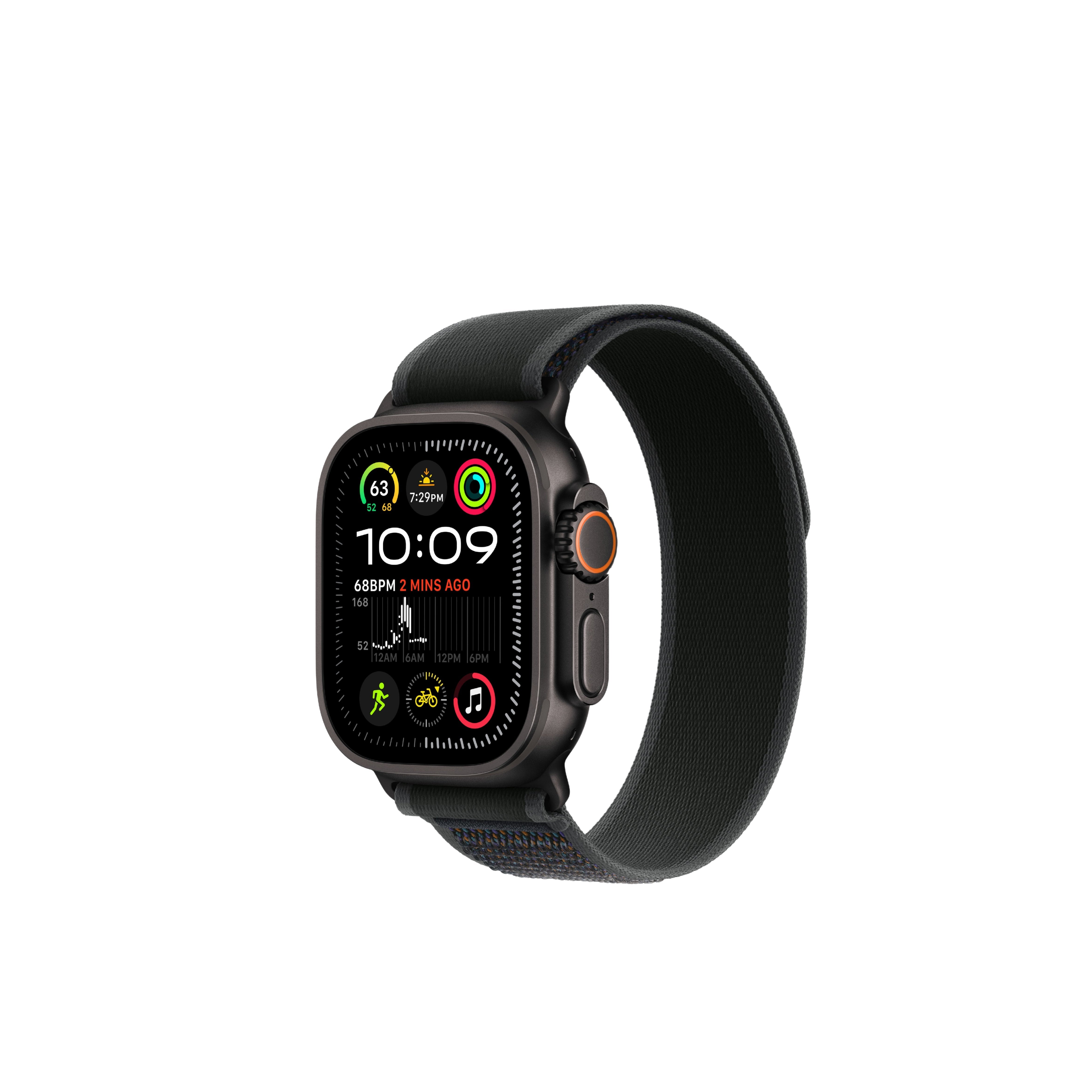 Apple Watch Ultra 2 Black Titanium Case Trail Loop
