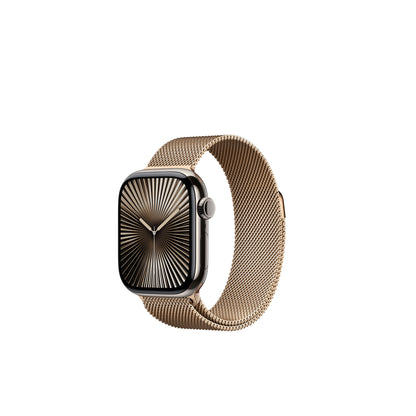 Apple Watch Series 10 42mm Titanium Case Milanese Loop