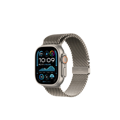 Apple Watch Ultra 2 Natural Titanium Case Milanese Loop