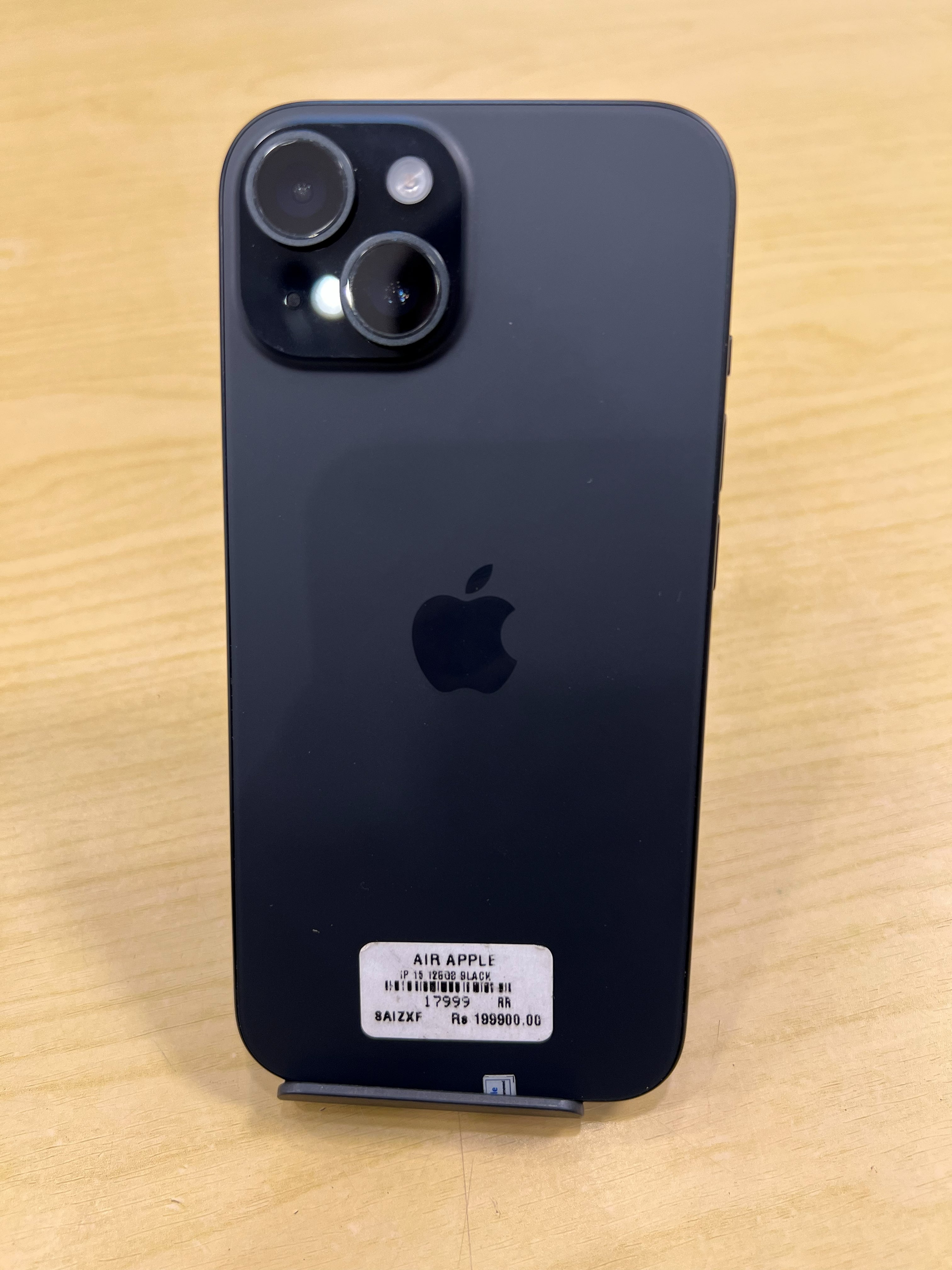 pre-owned iphone 15 128GB black/ 356925793623206