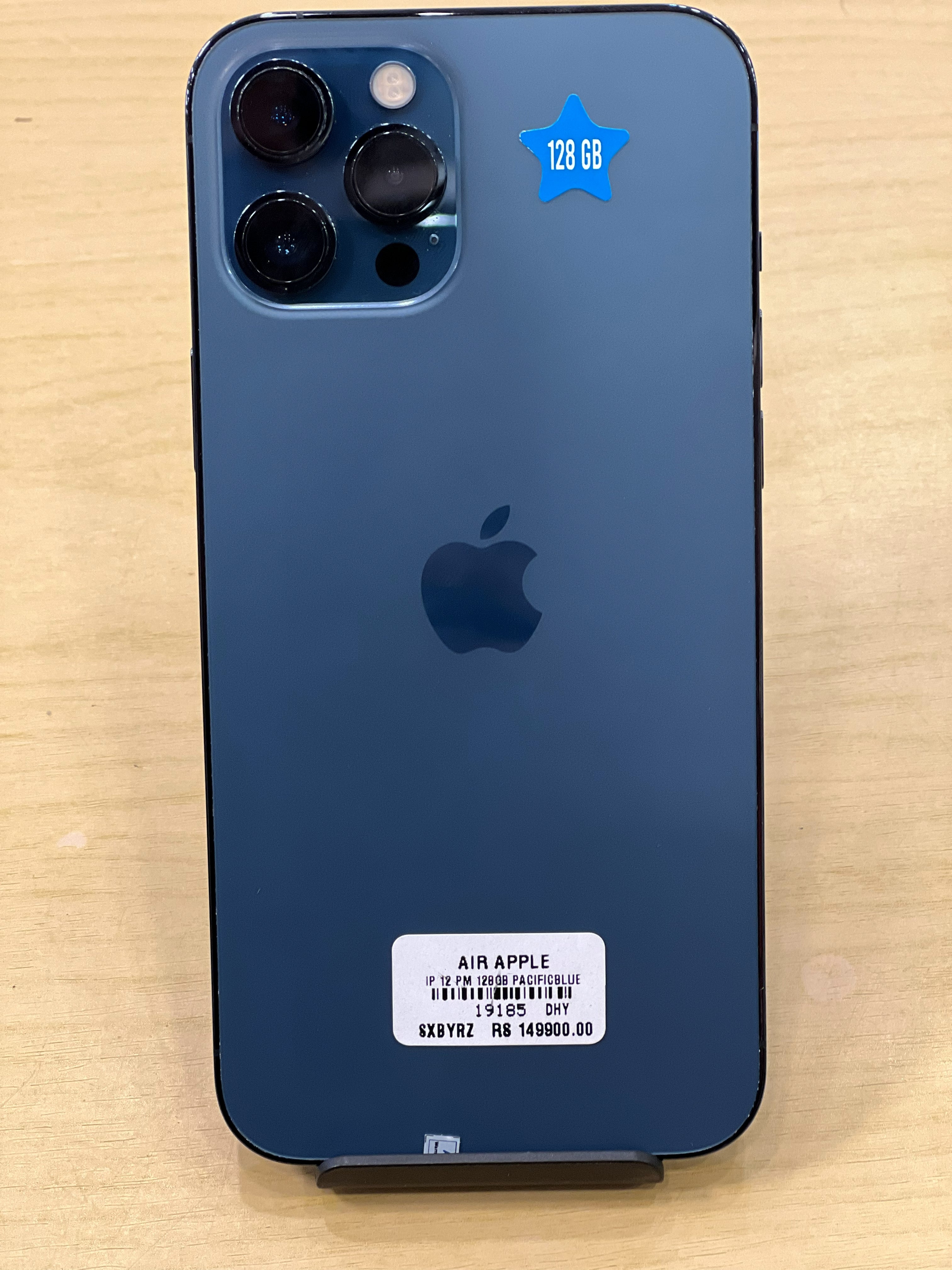 pre-owned iphone 12 promax 128GB pacific blue/ 359735195892896