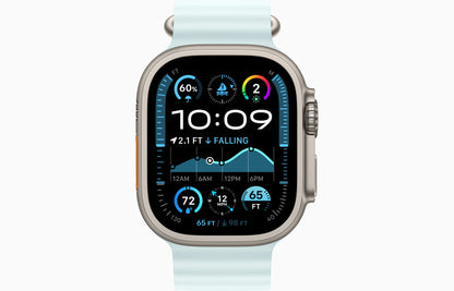 Apple Watch Ultra 2 Natural Titanium Case Ocean Band