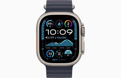Apple Watch Ultra 2 Natural Titanium Case Ocean Band