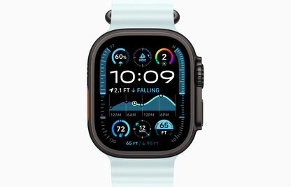 Apple Watch Ultra 2 Black Titanium Case Ocean Band